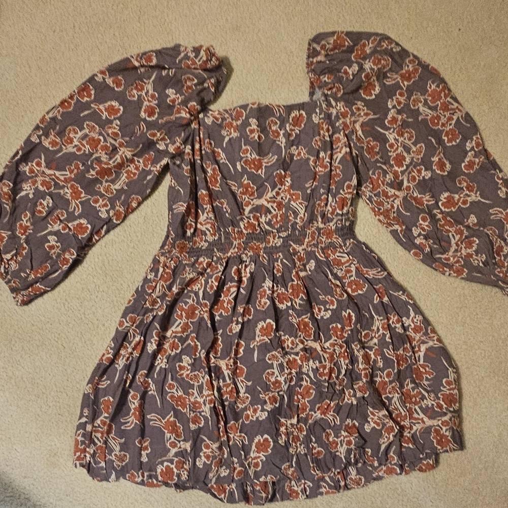 NWT..Promesa Floral Square Neck Corset Style Bodice Mini Dress